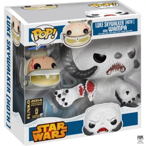Figurine Funko POP Luke Skywalker sur Hoth & Wampa (Exclusive)
