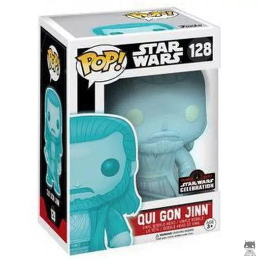 Figurine Funko POP Qui Gon Jinn (Holographic) (Star Wars : Episode I, La Menace Fantôme)
