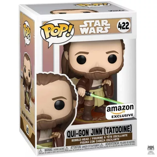 Figurine Funko POP Qui-Gon Jinn sur Tatooine (Star Wars : Episode I, La Menace Fantôme)