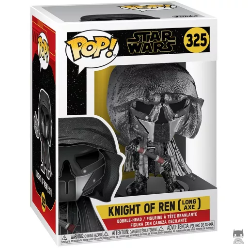 Figurine Funko POP Chevalier de Ren Long Axe (Hematite Chrome) (Star Wars Episode IX, L'Ascension de Skywalker)