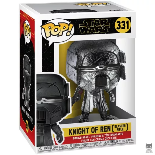 Figurine Funko POP Chevalier de Ren Blaster Rifle (Hematite Chrome) (Star Wars Episode IX, L'Ascension de Skywalker)