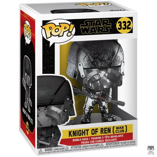 Figurine Funko POP Chevalier de Ren War Club (Hematite Chrome) (Star Wars Episode IX, L'Ascension de Skywalker)