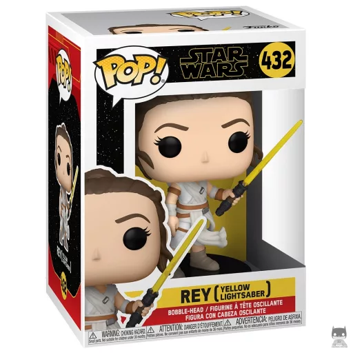 Figurine Funko POP Rey avec Sabre Laser Jaune (Star Wars Episode IX, L'Ascension de Skywalker)