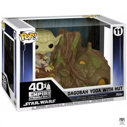 Figurine Funko POP Dagobah Yoda avec Cabane (Star Wars : Episode V, L'Empire contre-attaque)