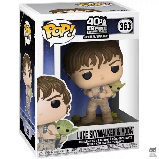 Figurine Funko POP Luke Skywalker & Yoda (Star Wars : Episode V, L'Empire contre-attaque)