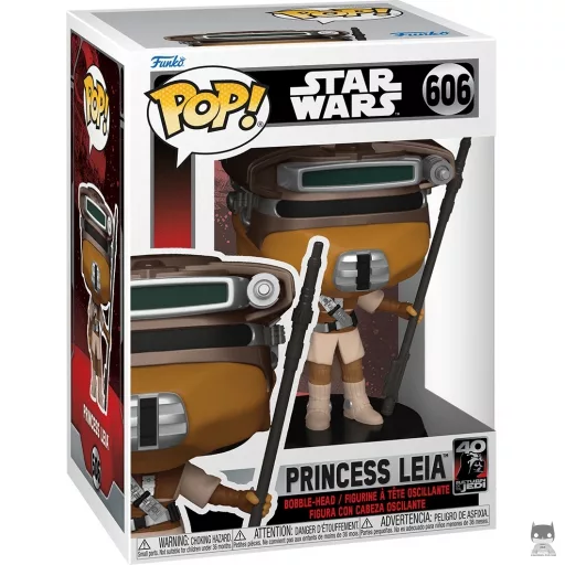 Figurine Funko POP Princess Leia avec Déguisement Boushh (Star Wars : Episode VI, Le Retour du Jedi)