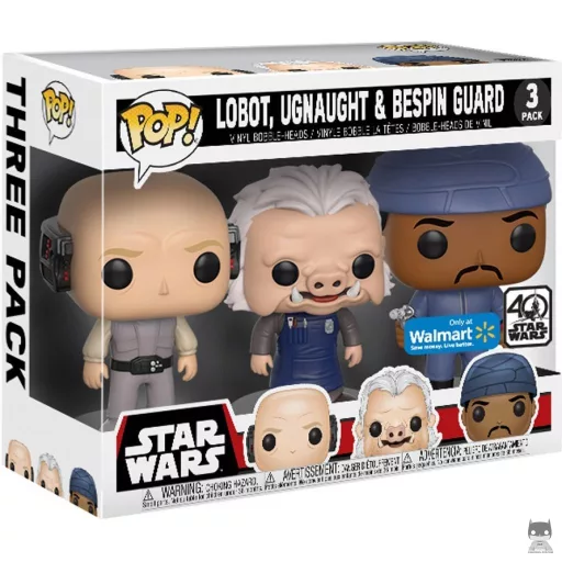 Figurine Funko POP Lobot, Ugnaught & Garde Bespin (Exclusive)