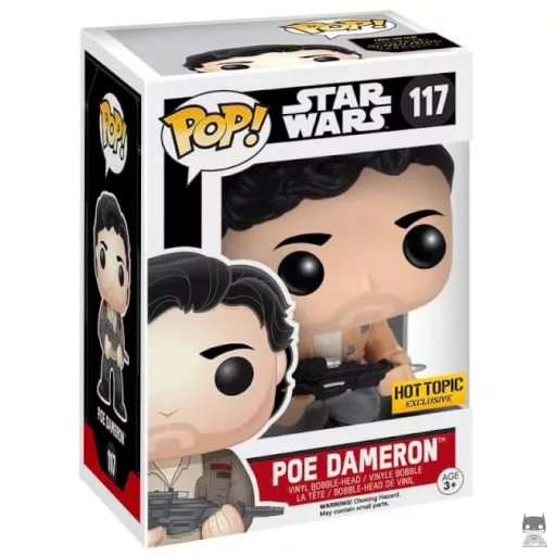 Figurine Funko POP Poe Dameron avec Veste (Star Wars : Episode VII, Le Réveil de la Force)