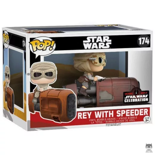 Figurine Funko POP Rey avec Speeder (Star Wars : Episode VII, Le Réveil de la Force)