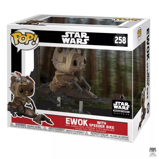 Figurine Funko POP Ewok avec Moto Speeder (Star Wars : Episode VII, Le Réveil de la Force)
