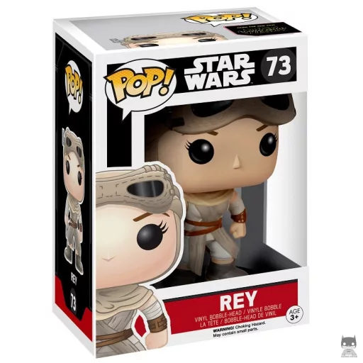 Figurine Funko POP Rey avec Lunettes (Star Wars : Episode VII, Le Réveil de la Force)