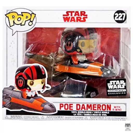 Figurine Funko POP Poe Dameron avec X-Wing (Star Wars : Episode VIII, Les Derniers Jedi)