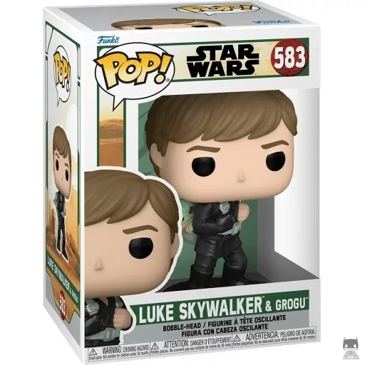 Figurine Funko POP Luke Skywalker & Grogu (Star Wars : Le Livre de Boba Fett)