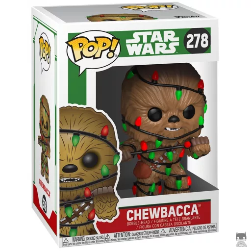 Figurine Funko POP Chewbacca avec Guirlandes (Star Wars (Noël))