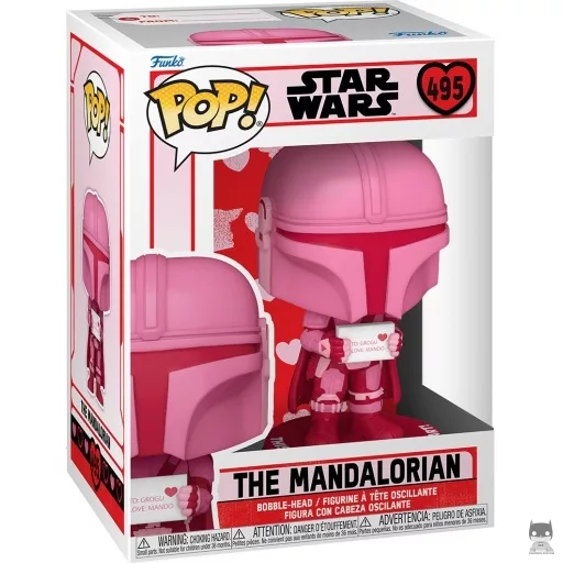 Figurine Funko POP Le Mandalorien (Rose) (Color variant)