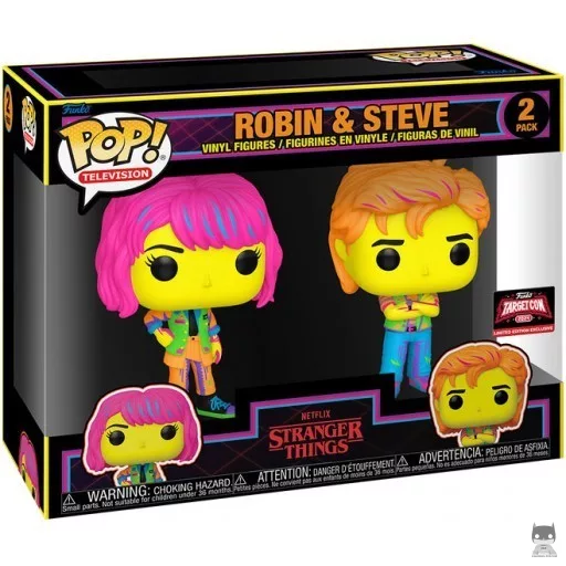Figurine Funko POP Robin & Steve (Black Light) (Stranger Things)