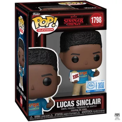 Figurine Funko POP Lucas Sinclair avec Popcorn (Stranger Things)