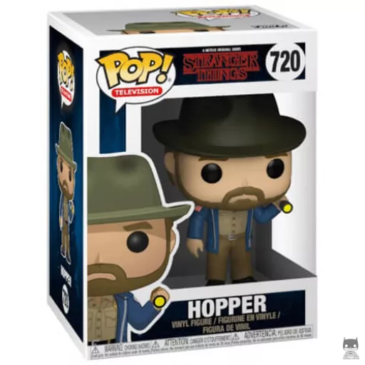 Figurine Funko POP Hopper avec sa lampe torche (Stranger Things)
