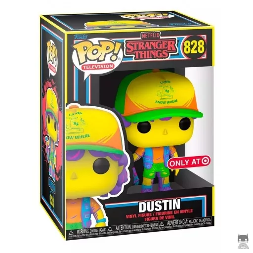 Figurine Funko POP Dustin avec gilet (Blacklight) (Target)