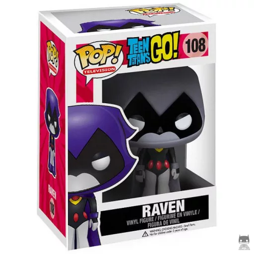 Figurine Funko POP Raven (Gris) (Teen Titans Go!)