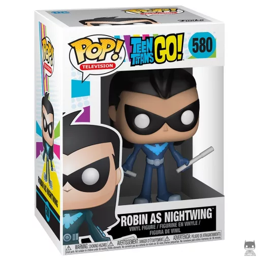 Figurine Funko POP Robin en Nightwing (Teen Titans Go!)