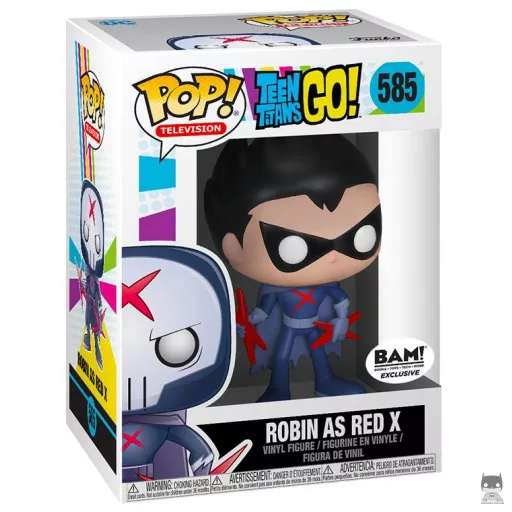 Figurine Funko POP Robin en Red X sans masque (Teen Titans Go!)