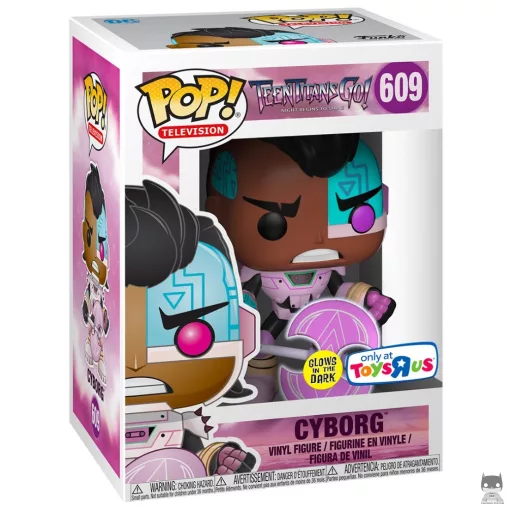 Figurine Funko POP Cyborg avec Hâche (Glow in the Dark)