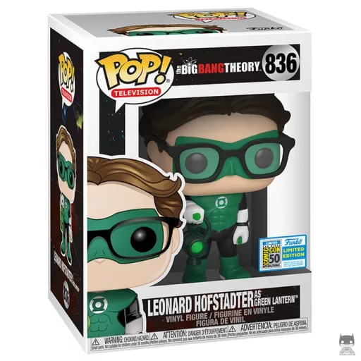 Figurine Funko POP Leonard Hofstadter en Green Lantern (The Big Bang Theory)
