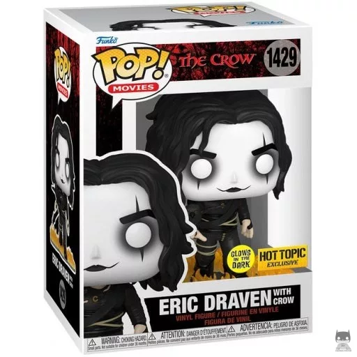 Figurine Funko POP Eric Draven avec Corbeau (Glow in the Dark) (The Crow)