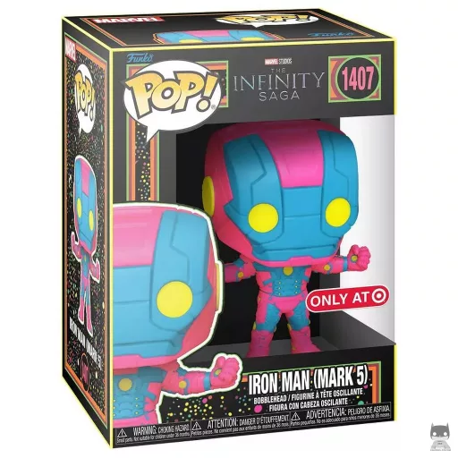 Figurine Funko POP Iron Man (Mark 5) (Black Light) (The Infinity Saga)