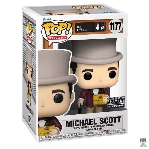 Figurine Funko POP Michael avec Ticket d'Or (The Office)