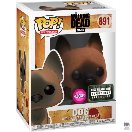 Figurine Funko POP Chien (Flocked) (The Walking Dead)