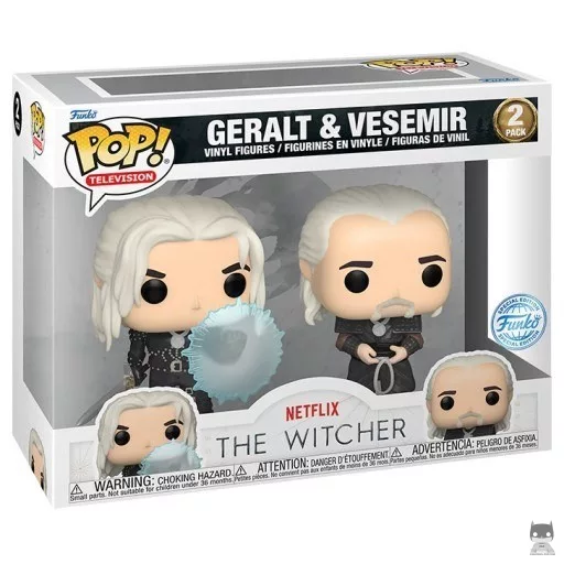 Figurine Funko POP Geralt & Vesemir (The Witcher)