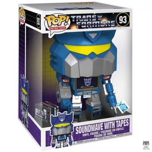Figurine Funko POP Soundwave with Tapes (Supersized) (Exclusive)