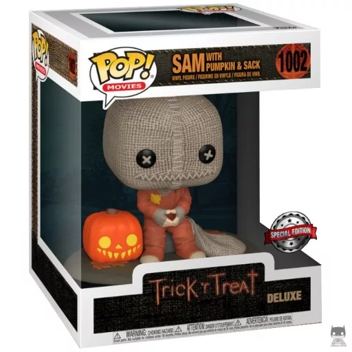 Figurine Funko POP Sam avec citrouille et sac (Trick 'r Treat)