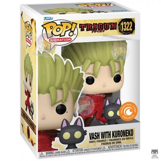 Figurine Funko POP Vash avec Kuroneko (Trigun)