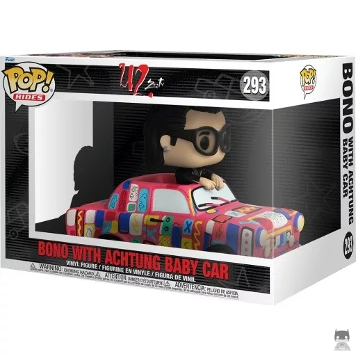 Figurine Funko POP Bono avec Voiture Achtung Baby (U2 ZooTv)