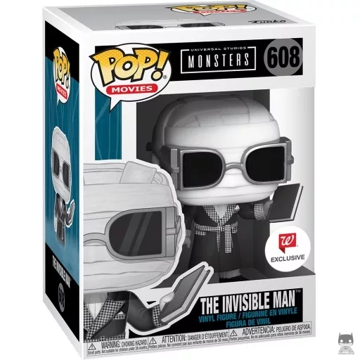 Figurine Funko POP L'Homme Invisible avec livre (Universal Monsters)