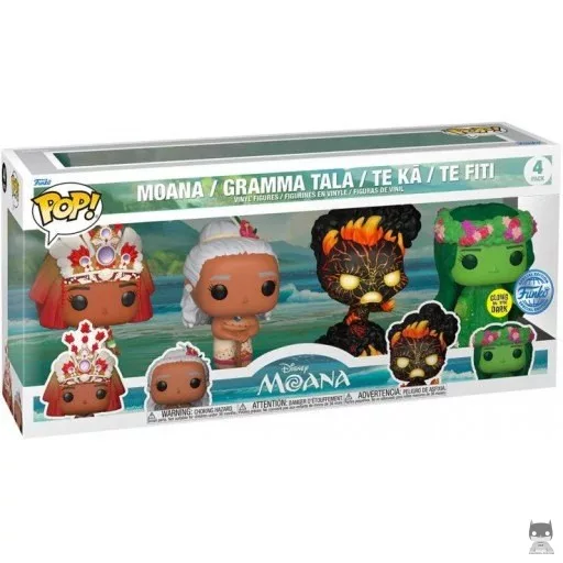 Figurine Funko POP Vaiana, Grand-Mère Tala, Te Ka & Te Fiti (Glow in the Dark) (Vaiana)