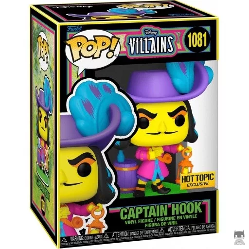 Figurine Funko POP Capitaine Crochet (Blacklight) (Villains Disney)