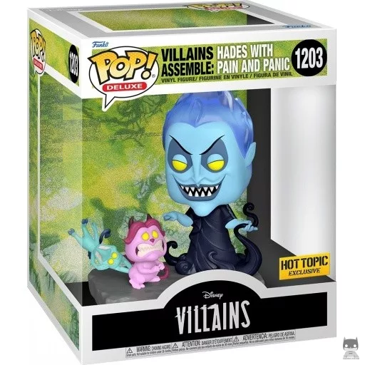 Figurine Funko POP Villains Assemble : Hadès avec Peine & Panique (Hadès)
