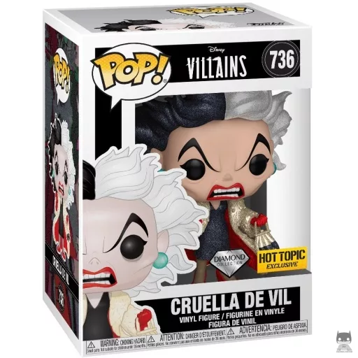 Figurine Funko POP Cruella d'Enfer (Diamond Glitter) (Hot Topic)