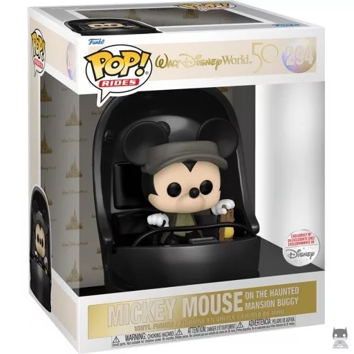 Figurine Funko POP Mickey Mouse sur le chariot du manoir hanté (Walt Disney World 50ème Anniversaire)