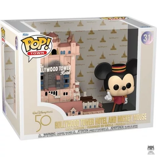 Figurine Funko POP Mickey devant l'Hôtel The Hollywood Tower (Walt Disney World 50ème Anniversaire)