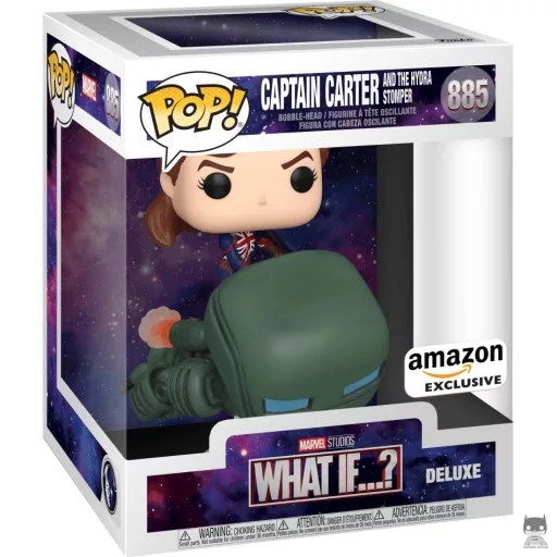 Figurine Funko POP Captain Carter sur Hydra Stomper (What If...?)