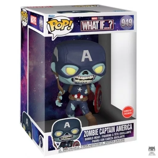 Figurine Funko POP Zombie Captain America (Supersized) (What If...?)