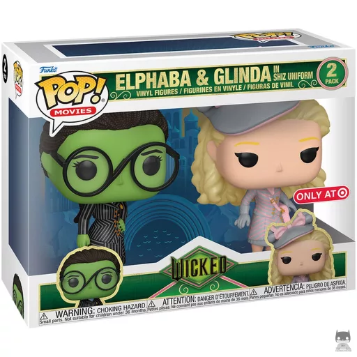 Figurine Funko POP Elphaba et Glinda en uniforme Shiz (Wicked)