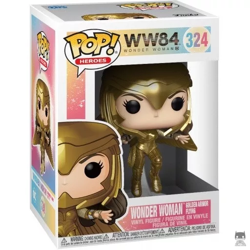 Figurine Funko POP Wonder Woman Armure en Or en vol (Metallic) (Metallic)