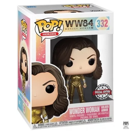Figurine Funko POP Wonder Woman Armure en Or (Metallic) (Wonder Woman 1984)
