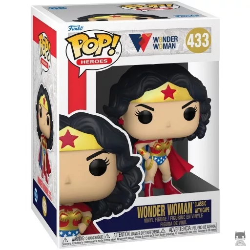 Figurine Funko POP Wonder Woman Classic avec Cape (Wonder Woman 80ème anniversaire)